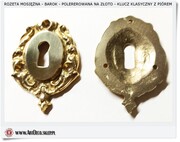 Komplet rozet na 2 zamek BAROK - Tradycyjny klucz