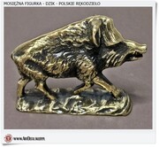 DZIK figurka mosiężna dla LEŚNICZEGO