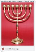 Jaka MENORA duża świecznik hebrajski 7 ramienny