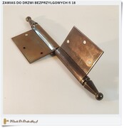 Ozdobny stalowy zawias do Drzwi Bezprzylgowych