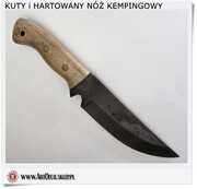 Nóż kuty na kemping ze stali D2