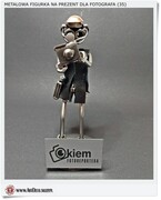 Dla Fotografa metalowa figurka - polskie rękodzieło