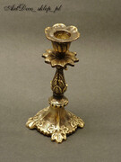 mosiężny Świecznik kolumna na jedną świeczkę ArtDeco sklep Poznań