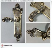 Nr 2. Klamki Bramowe z szyldem Wielkim