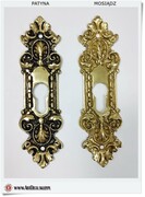 Na dodatkowy zamek Mosiężny Szyld - Rozeta DWOREK