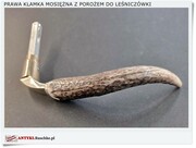 Ozdobna klamka z porożem do leśniczówki