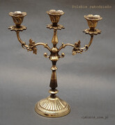 Potrójny świecznik Trzy LISTKI Polski producent