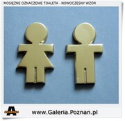 Mosiezne oznaczenie Toaleta - Łazienka nowy wzór