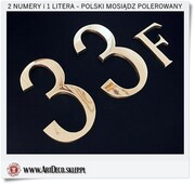 3 Cyfry 1 Litera Wysokość 8 cm