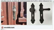 SOLIDNE Gałka i klamka do drzwi bramowych
