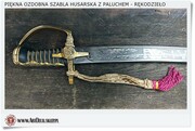 Polska szabla HUSARIA - JESSUS MARIA JOSEF SPES MEA