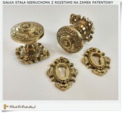 Komplet gałek do drzwi z zamkiem