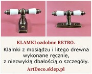 OZDOBNA Klamka OKIENNA Stare złoto