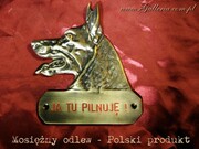 Mosiężny OWCZAREK NIEMIECKI 