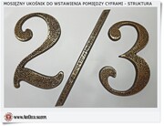 Ukośnik do wstawienia pomiędzy numerami (1 szt)