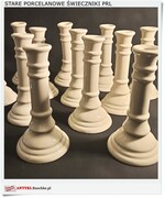Stare świeczniki porcelanowe kolumna do kawiarni