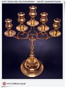 Nowoczesny dekoracyjny świecznik z mosiądzu 400mm