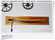 Tablo drewniane na szablę Stylizowane na retro