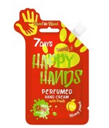 7DAYS Happy Hands Nawilżający perfumowany krem do rąk z brzoskwinią 25 g 7DAYS