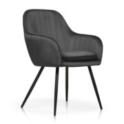 Krzesło tapicerowane ROMA kolor czarny Atreve
