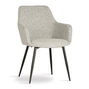 Krzesło tapicerowane NANO kolor jasny szary ATREVE – personalizowane krzesła i hokery, polska produkcja