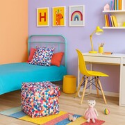 Pufa kostka KALEJDOSKOP - kolorowe siedzisko lub podnóżek