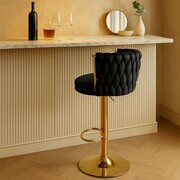 Hoker ROSSE PUMP GLAMOUR regulowany - obrotowy, velvet czarny