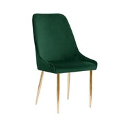 Krzesło tapicerowane OLIVIER VELVET kolor zielony Atreve
