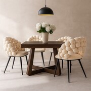 Krzesło tapicerowane BUBBLE K20-FX beżowy velvet