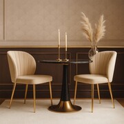 Krzesło tapicerowane SHELLY GLAMOUR – velvet IKOO, złote lub chromowane nogi ATREVE – personalizowane krzesła i hokery, polska produkcja