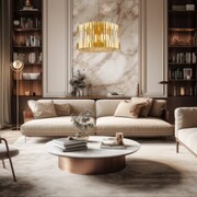 Lampa wisząca, żyrandol RITZ 12 x E14 Milagro