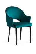 Krzesło tapicerowane GODA VELVET kolor turkusowy Atreve