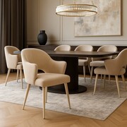 Krzesło Bjorg Plus — tkanina DREAM (WATER BLOCKED), podłokietniki, nogi bukowe ATREVE – personalizowane krzesła i hokery, polska produkcja