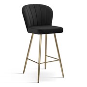 Hoker - krzesło barowe Shelly 60 kolor czarny Atreve