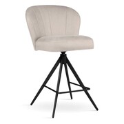 Niski hoker obrotowy SHELLY SUPREME TWIST ATREVE – personalizowane krzesła i hokery, polska produkcja