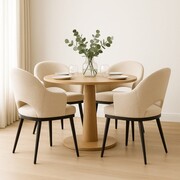 Krzesło tapicerowane Goda Pro – tkanina Hevre, nogi bukowe ATREVE – personalizowane krzesła i hokery, polska produkcja