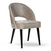 Krzesło PONTE SUPREME – w tkaninie PRIMO, elegancki welur glamour ATREVE – personalizowane krzesła i hokery, polska produkcja