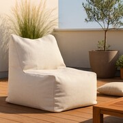 Fotel ogrodowy BALI – jasny beż, tkanina outdoor, ergonomiczny, polska produkcja