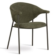 Krzesło tapicerowane NOTI LOFT kolor zielony ATREVE – personalizowane krzesła i hokery, polska produkcja