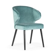 Designerskie krzesło do jadalni Ankara kolor szałwiowy ATREVE – personalizowane krzesła i hokery, polska produkcja