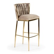 Hoker Glamour - krzesło barowe Hordia rozmiar L kolor beżowy ATREVE – personalizowane krzesła i hokery, polska produkcja