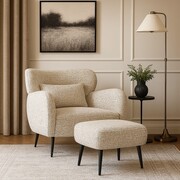 Podnóżek BUENO – do kompletu z fotelem BUENO, tkanina COCO ATREVE – personalizowane krzesła i hokery, polska produkcja