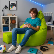 Pufa, worek sako LIME XXL – limonkowa 110×100×110 cm, 250 l