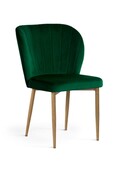 Krzesło tapicerowane SHELLY kolor zielony Atreve