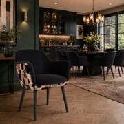 Krzesło RIMO PRIME DECOR – tapicerowane z dekoracyjnymi pleckami Mosaic 3D