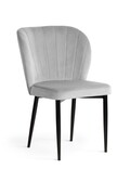 Krzesło tapicerowane SHELLY kolor srebrny Atreve