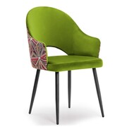 Krzesło tapicerowane GODA MALAWI kolor limonkowy Atreve