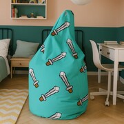 Pufa worek KRAFT 2 – gamingowa pufa sako z pikselowymi mieczami 110 cm