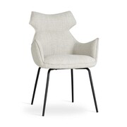 Nowoczesne krzesło tapicerowane BUTARO kolor latte ATREVE – personalizowane krzesła i hokery, polska produkcja