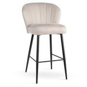 Niski Hoker SHELLY SUPREME – połączenie elegancji i komfortu w Twojej kuchni ATREVE – personalizowane krzesła i hokery, polska produkcja